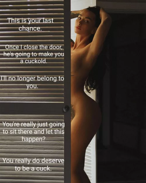 It's ok. Listen through the door and let it happen. by gv63