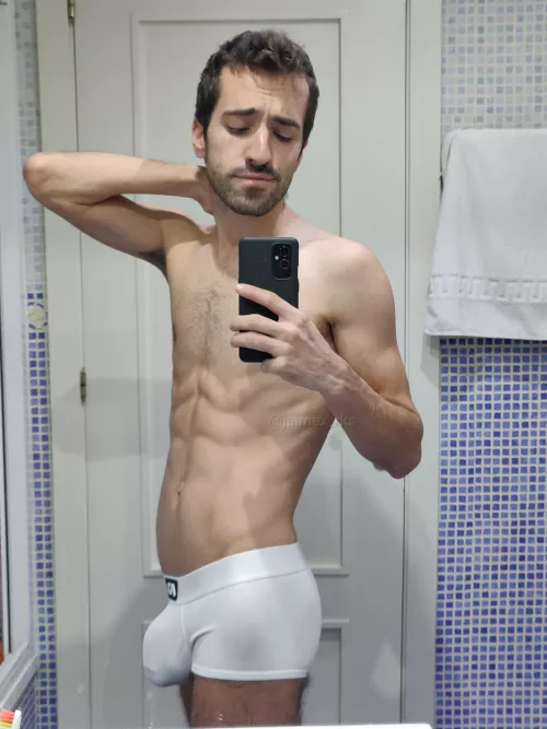 My bulge is more noticeable in white underwear by jaimexrks