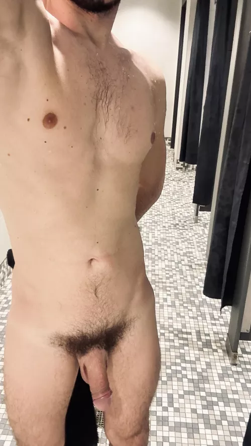 My hairy cock in pool showers by eziofun