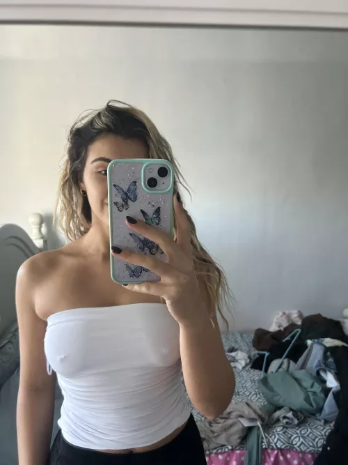 No need for a bra with this top by ripemangobaby