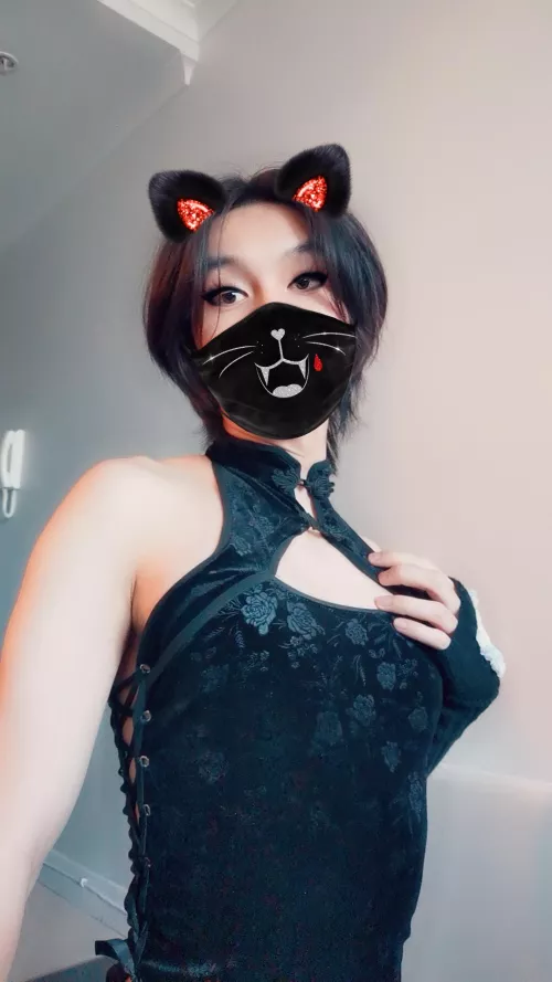 So desperate to get taken by a bwc in this slutty cheongsam by NZAsianSissy