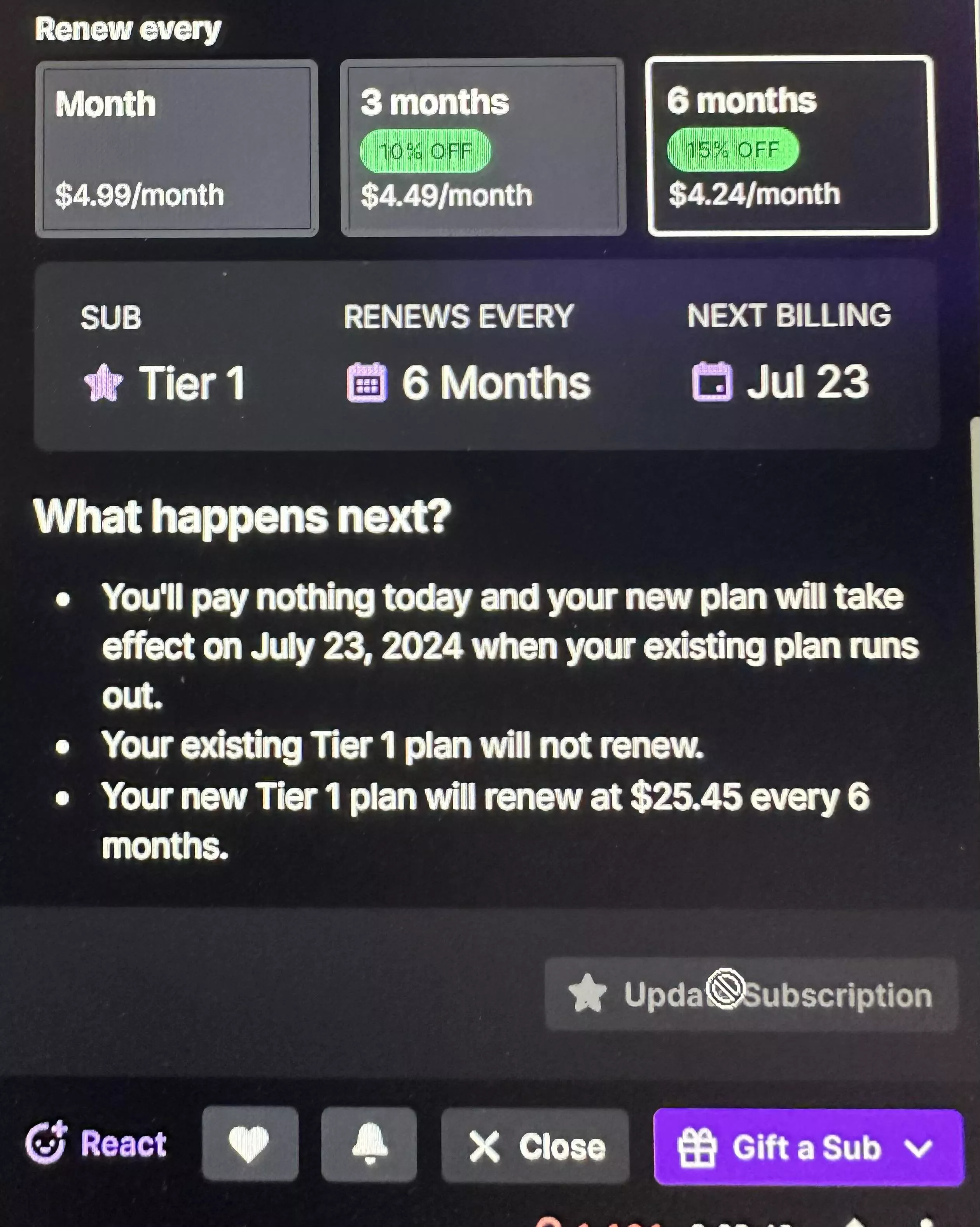 Why isn’t it letting me renew? posted by The_Nest_