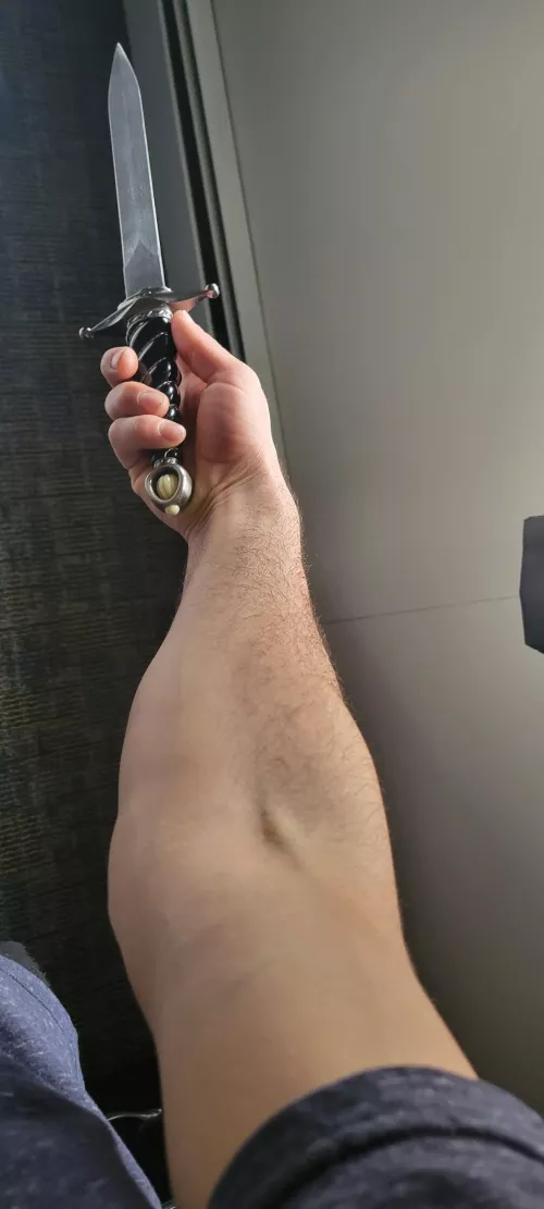 With my dagger by HotBeanJuice02