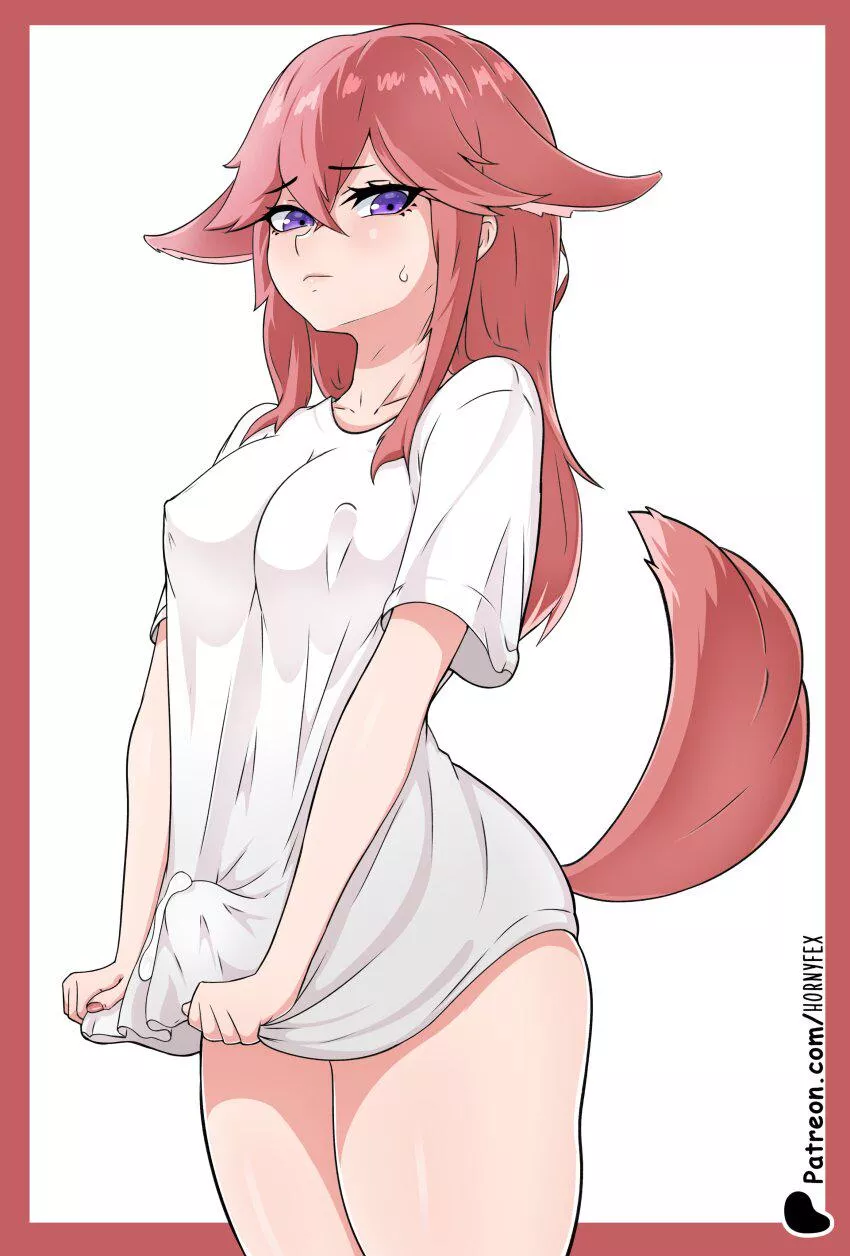 Yae miko cums through her shirt posted by SoManyCookies
