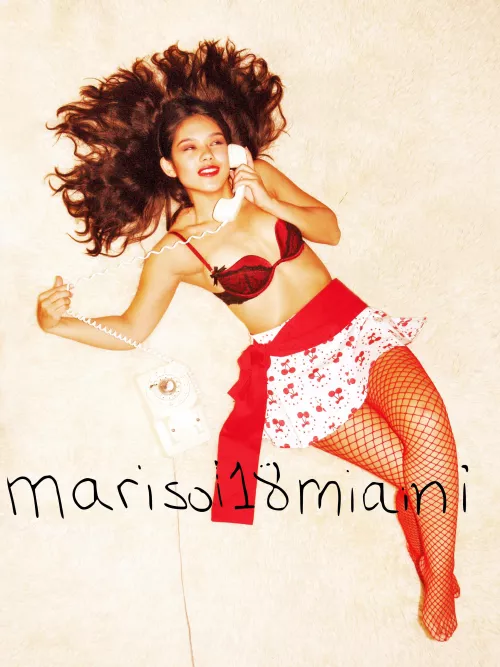 1950s pin-up w red fishnets by Marisol18Miami
