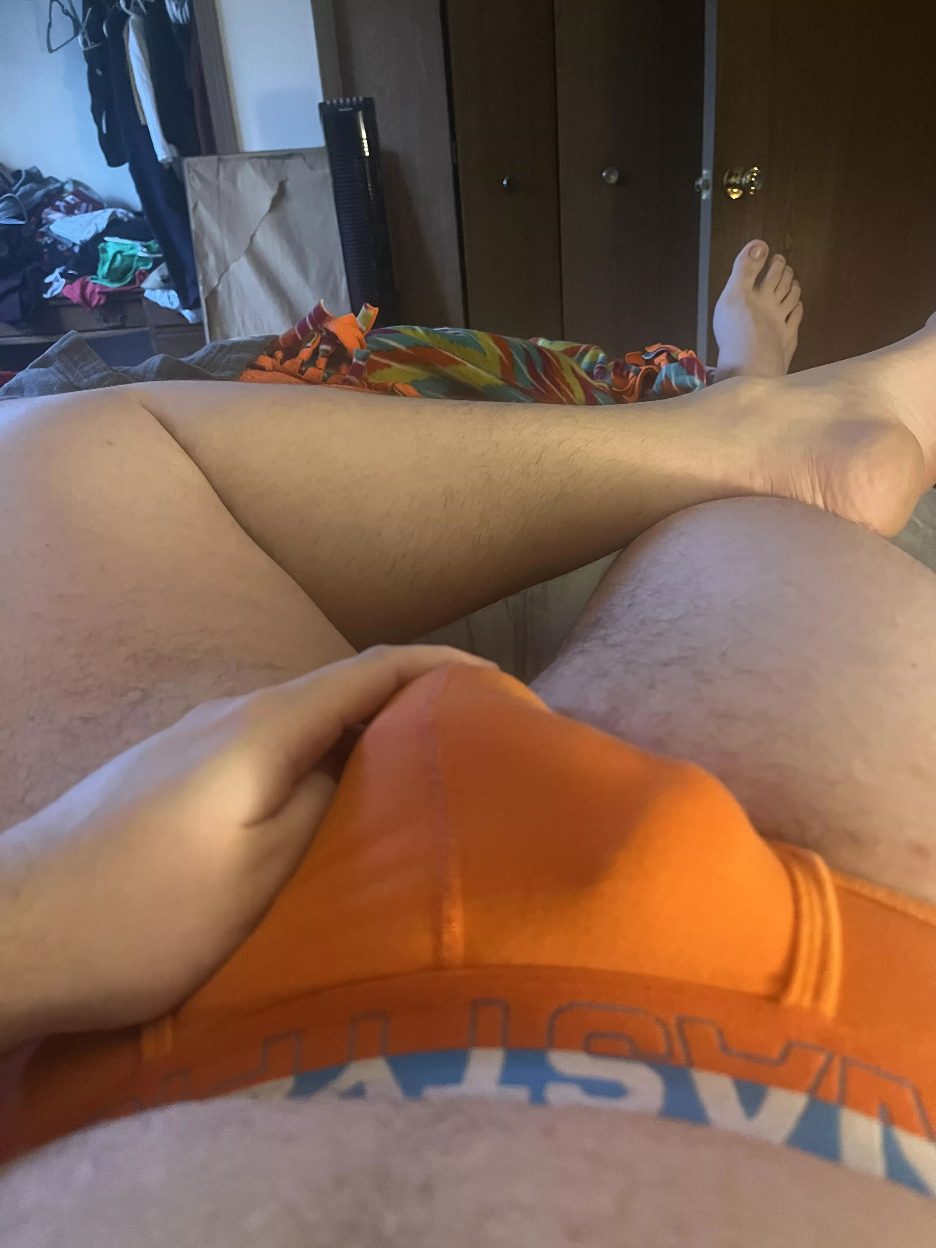 A little edging before work🍑🧸 posted by BabyBear0_0