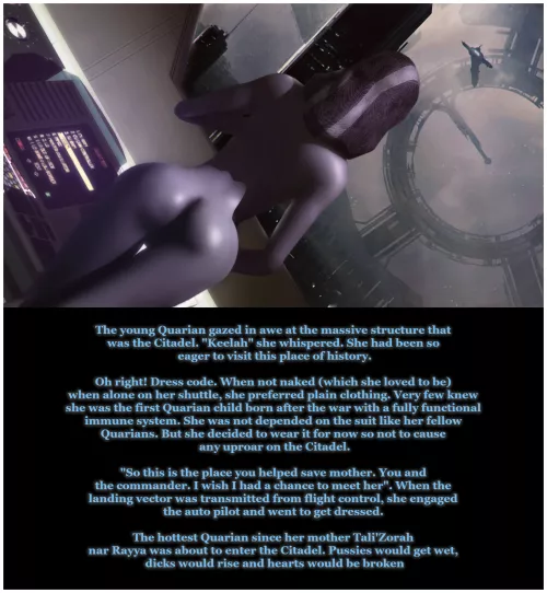 A special Quarian approaching the Citadel. (Rastifan) by Rastifan