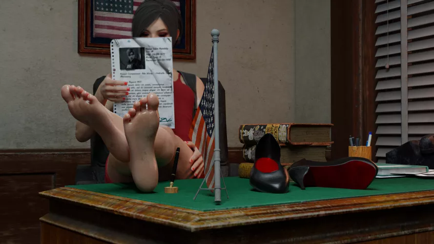 Ada doing some intelligence gathering on her favourite cop (Jandrew89999) [Resident Evil] by JAndrew899