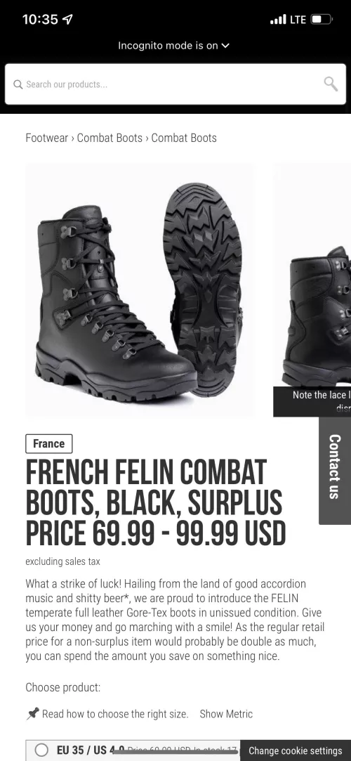 Anyone know anything about French FELIN Combat boots? by curlyman89