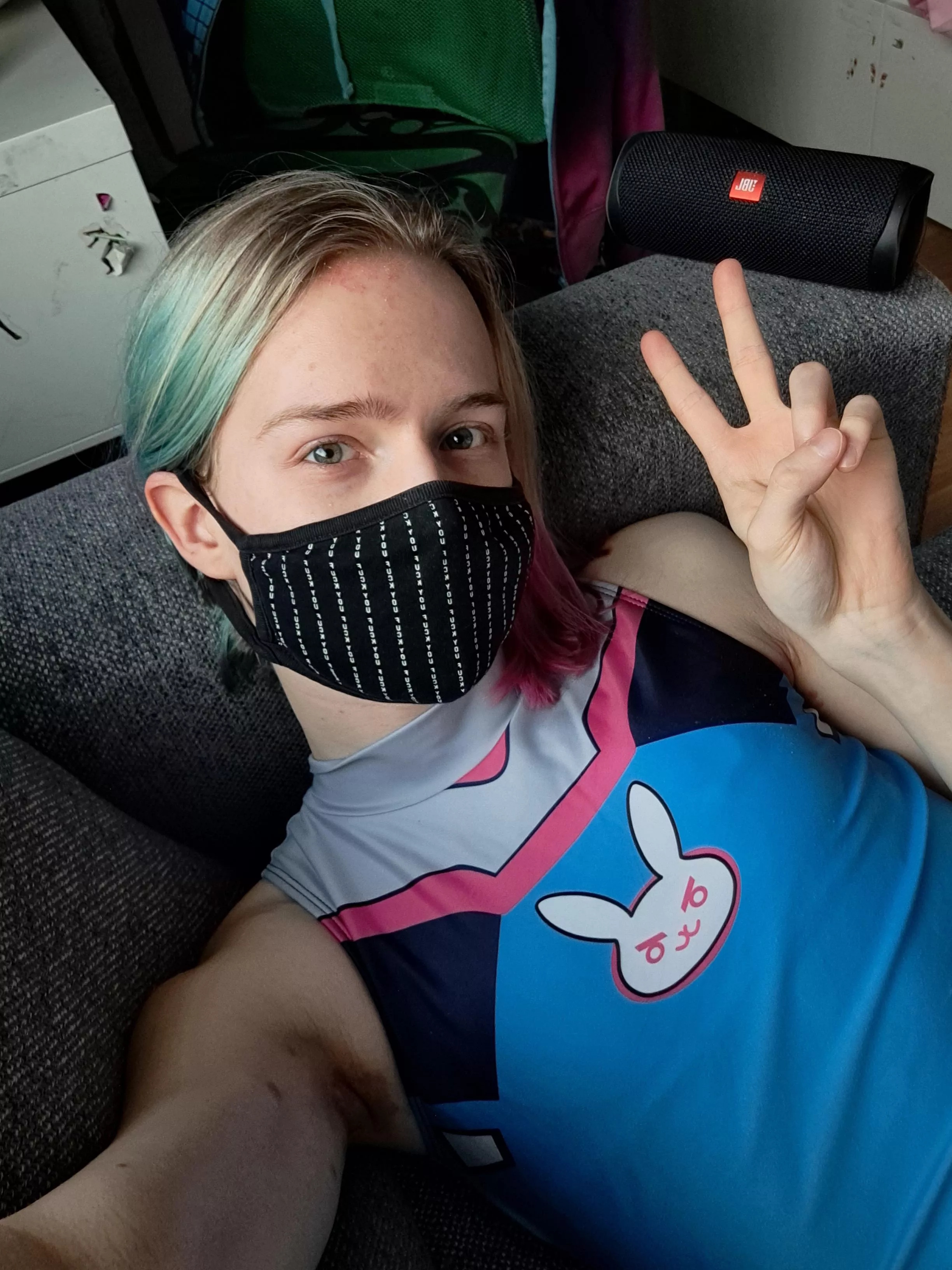 Bored at home, so it's selfie time :3 posted by Julius_the_Neko