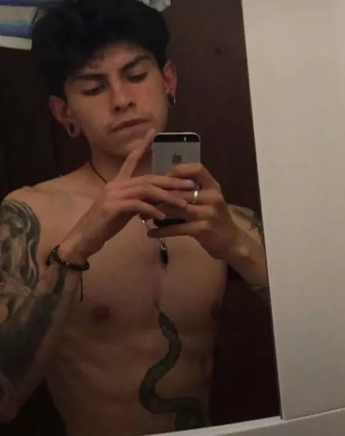 Do you like tattoos? This snake is burning by BadSnakeBoy