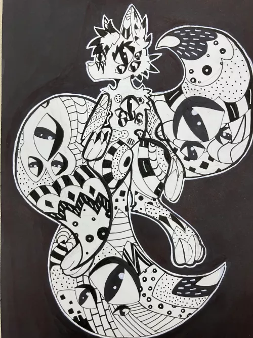 Finished piece I did for school :) by DividedFox