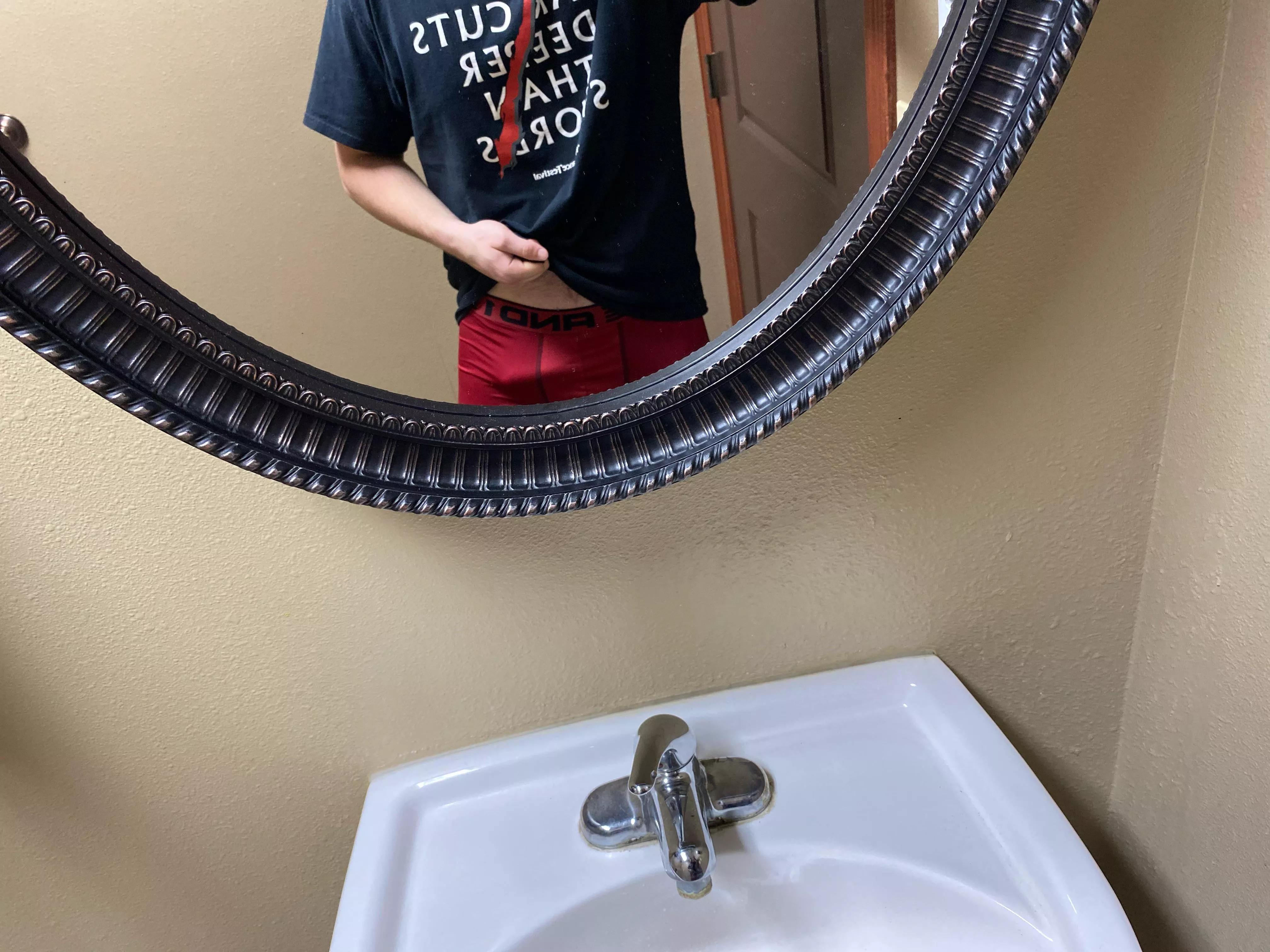 Had to hide in the bathroom posted by Gymlover2265