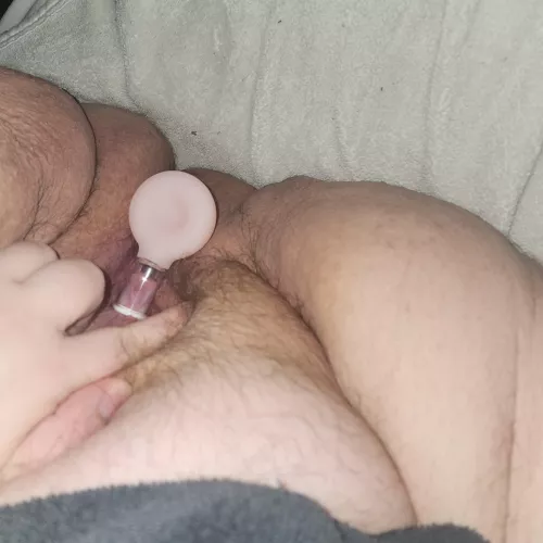 Just spreading my fay pussy to pump my clit. by Evening_Price3820