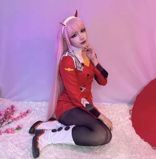 My ZeroTwo cosplay from Darling in the Franxx (Stella) by SthormyStar