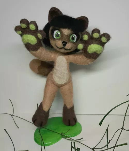 Poseable Needle Felt 2 (OC/Me) by Neverlookidly