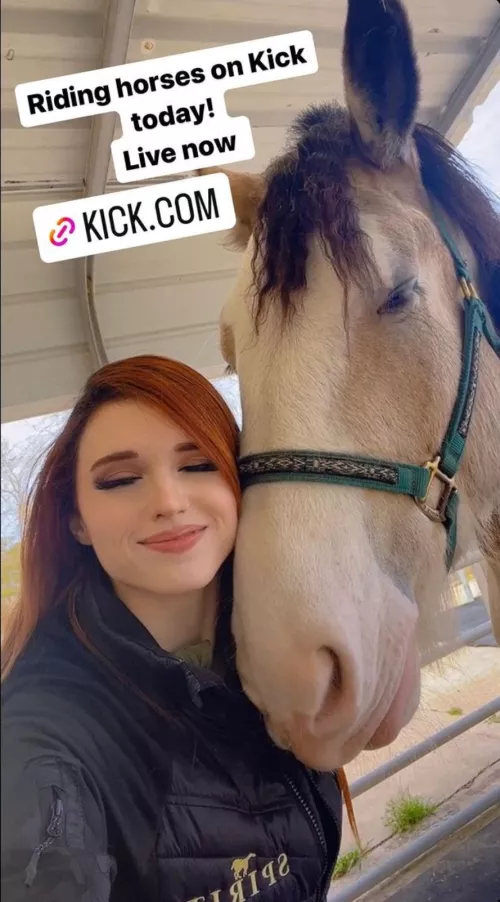 RIDING HORSES TODAY - LIVE RIGHT NOW ON KICK.COM/AMOURANTH by InfiltratorOmega
