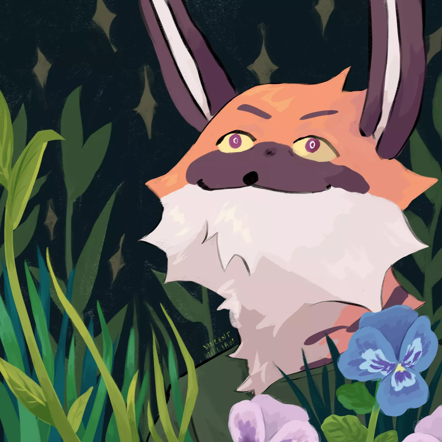 showing off one of my favourite fursona art I've done posted by vincentwilliaw