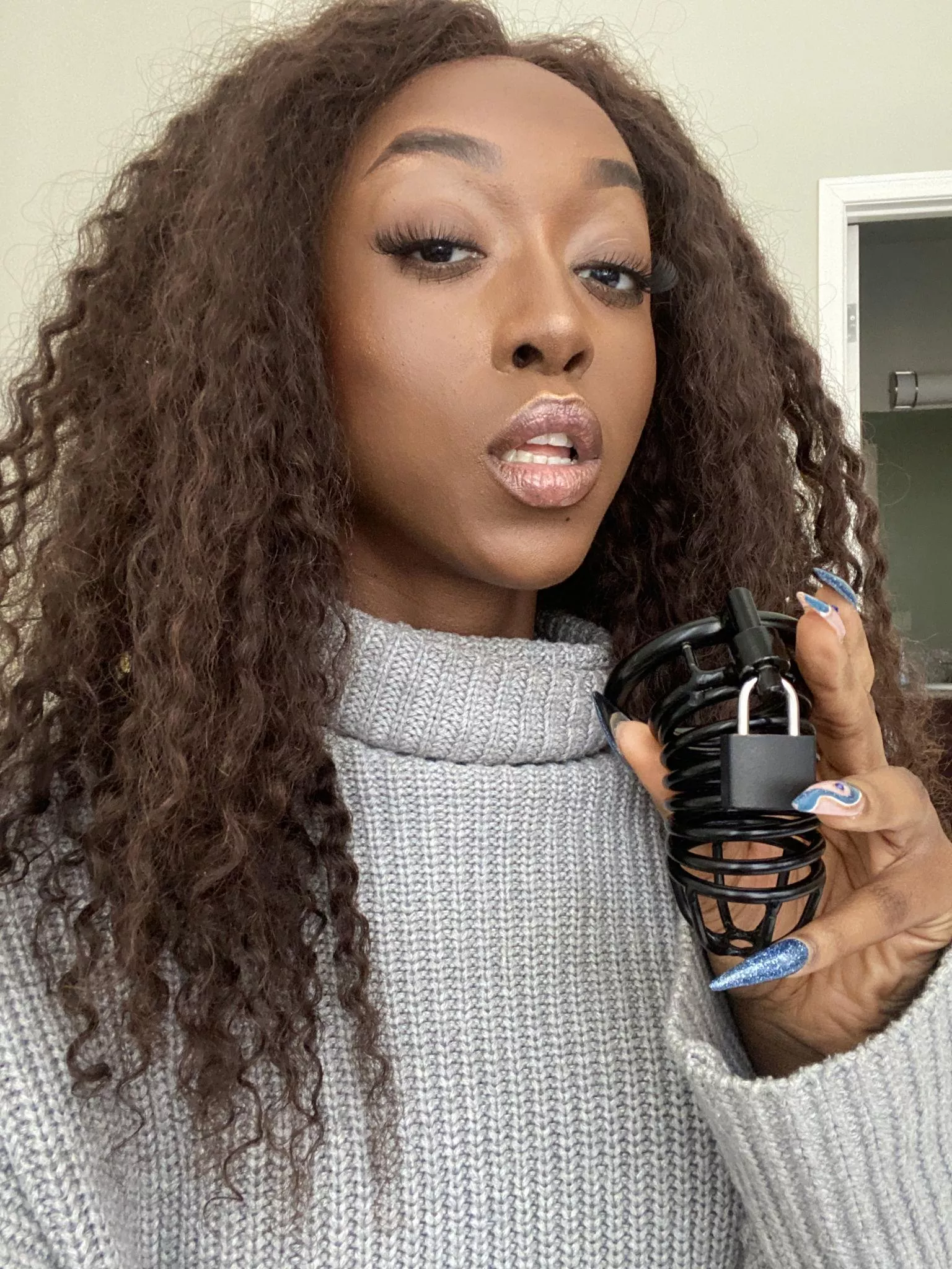 That pathetic cocklet is too small for using anyway. You belong in a cage so you remember your place. posted by thetashablack