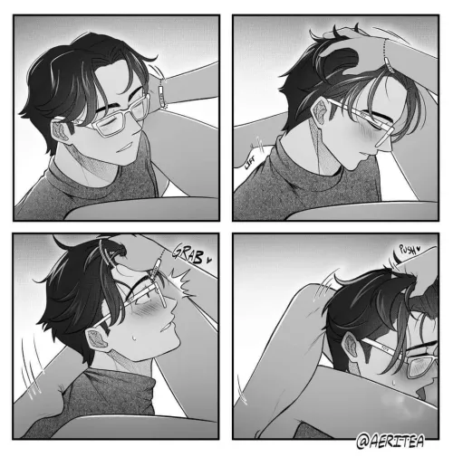 The hand placement on his head though[art credit: Aeritea] by Dillon_Trinh