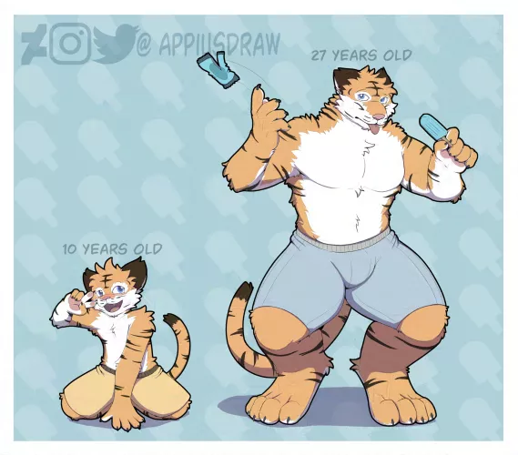 Two Tora's (Art by Me) by AppiusWoof