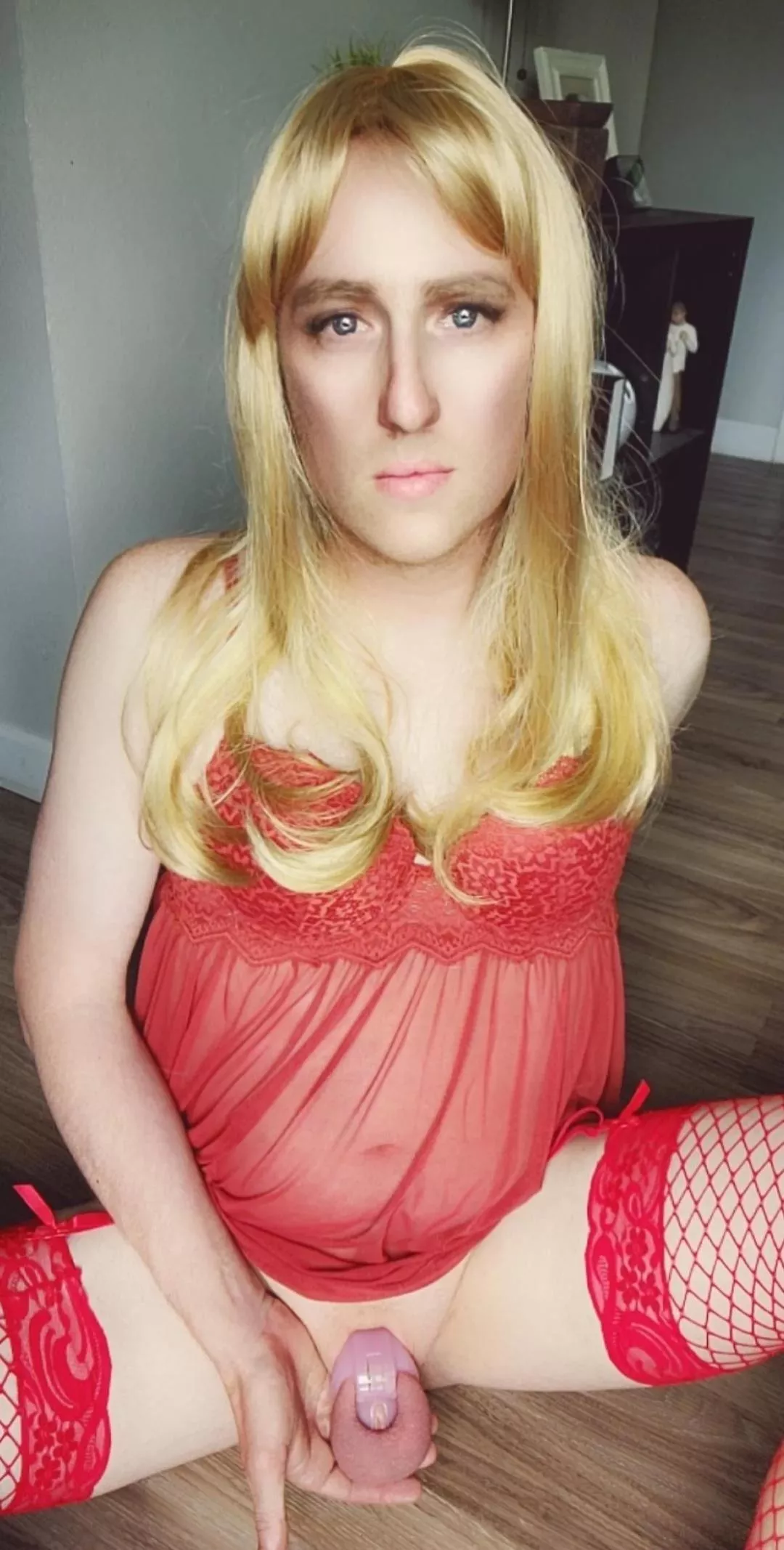 When I was young I use to look at my moms Victoria's secrets magazine...now look at me! posted by cagedsissy2020