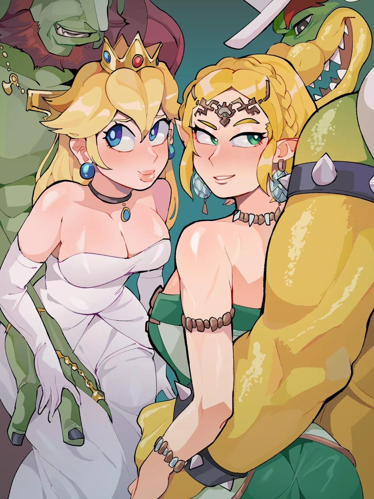 Zelda and Peach Swap posted by Inner-Razzmatazz602