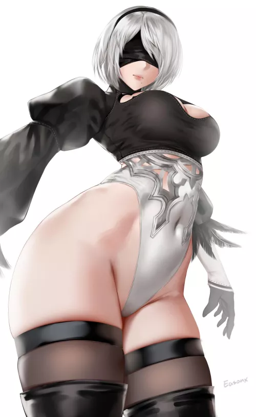 2B intriguing thighs (agt20030125) [Nier Automata] by ScarMiss9