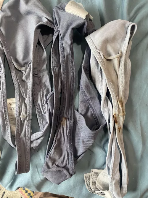 3 thongs, 3 different states of filth (; by SpitInMyMouth420_