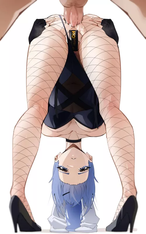 Anal through her fishnets by xKillua666