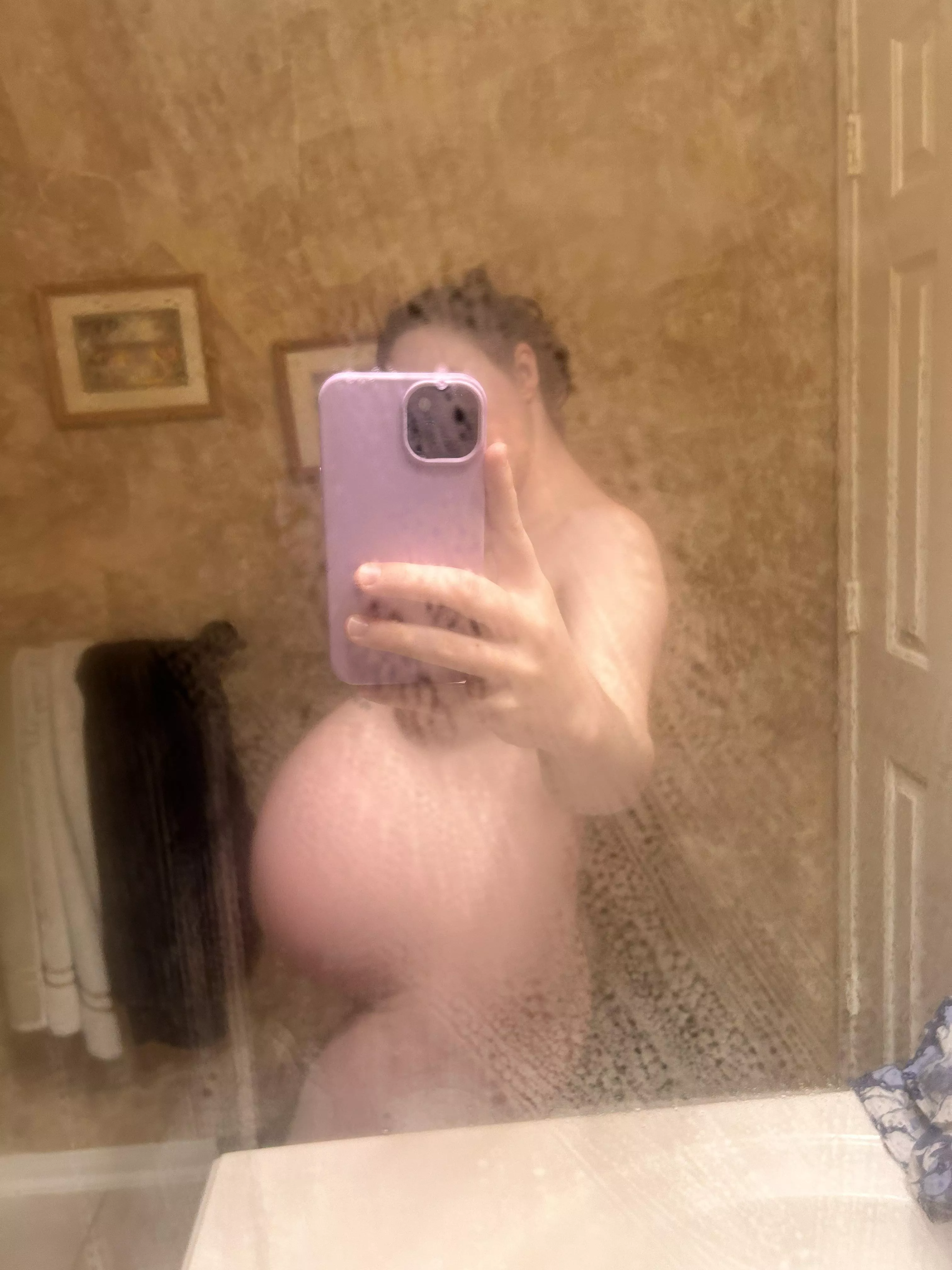 Bump getting so big 😋 posted by Freerangeamber