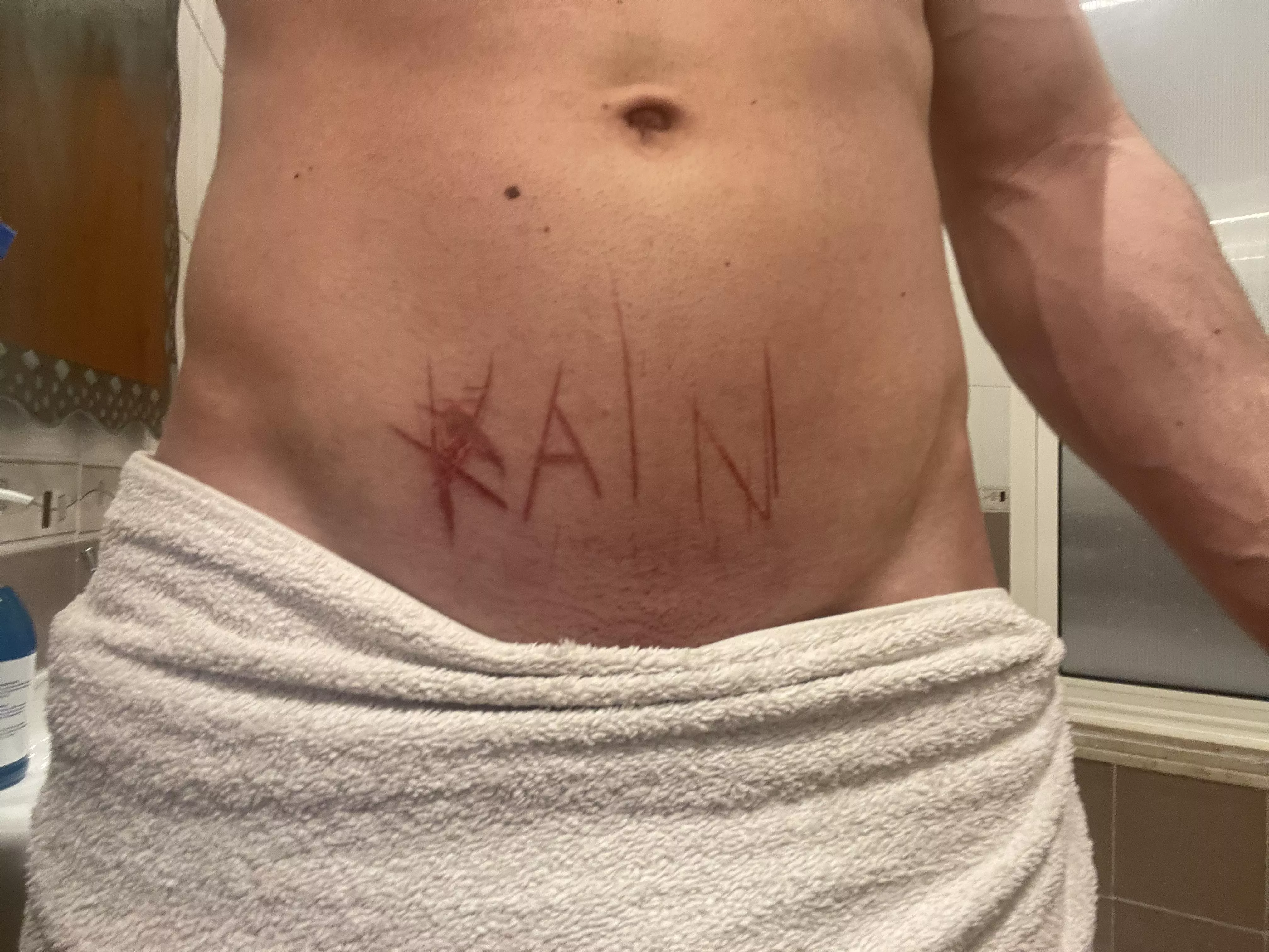 First time branding as a reminder to whom I belong to .. posted by ysojad101