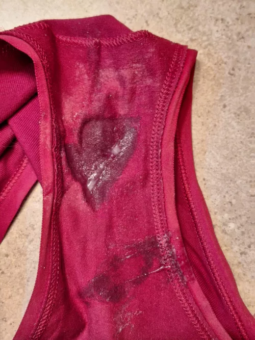 Getting in the Valentine's spirit - Creamy wet red fullback by FlirtyCollegeCurves