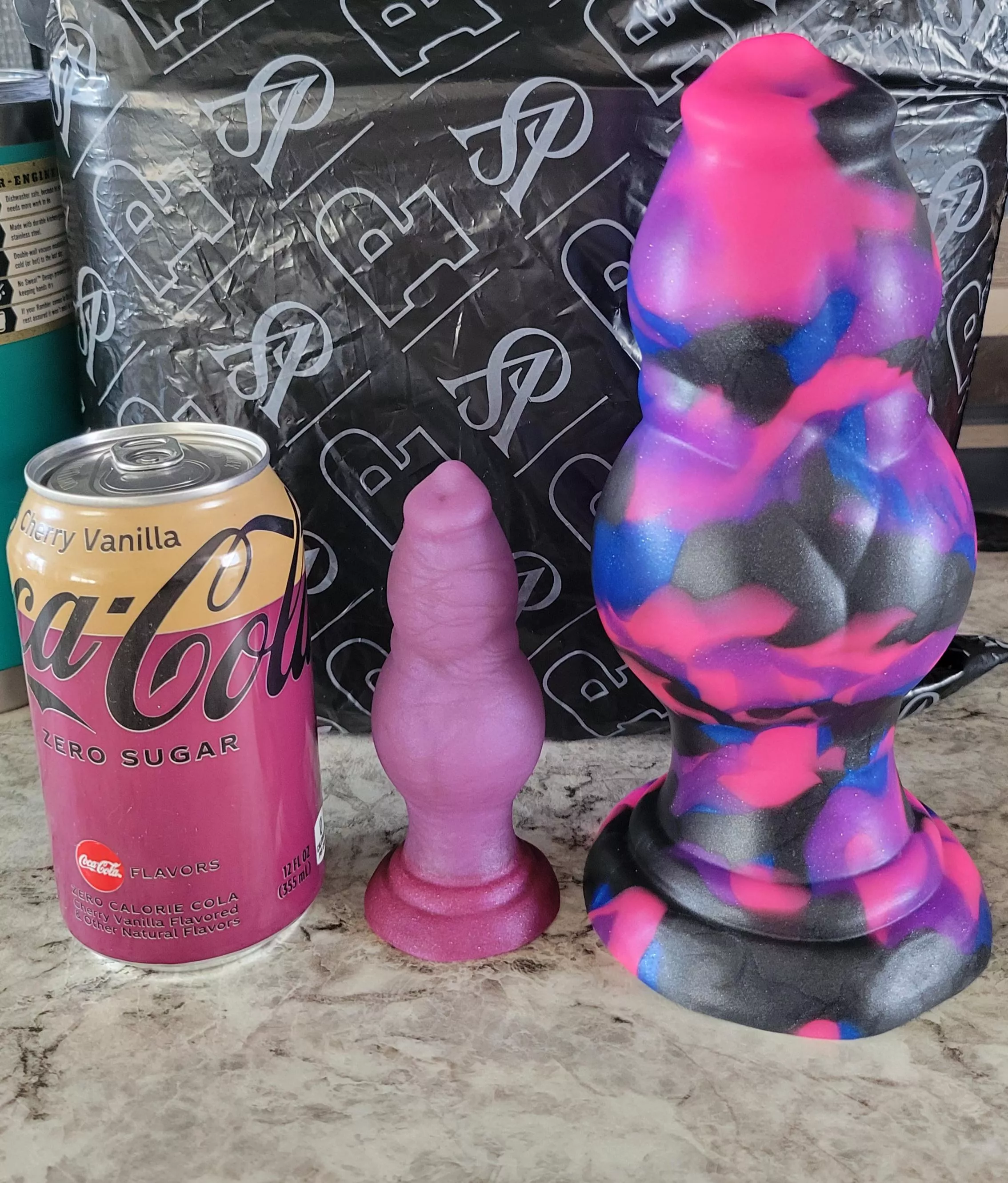 His (Right) And Hers (Left). Jake From Twin Tail Creations, Mini And XL. posted by RudeNTattood