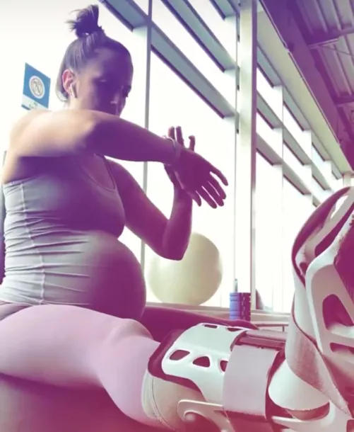 “How much longer do I have with this damn pregnant belly?” 😂😂 by Case0220