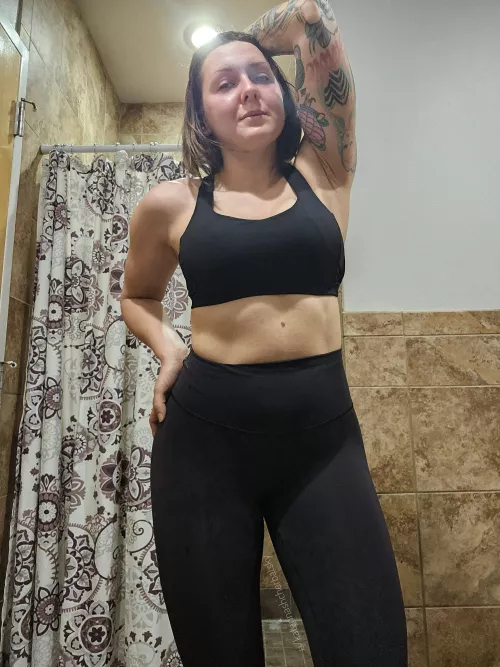 I love an old pair of black leggings. by katerinashcherbatsky