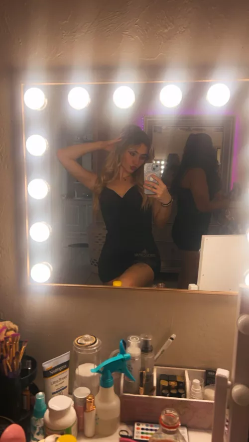 I love the dark feminine energy everytime I wear tight black dress by SealSnake