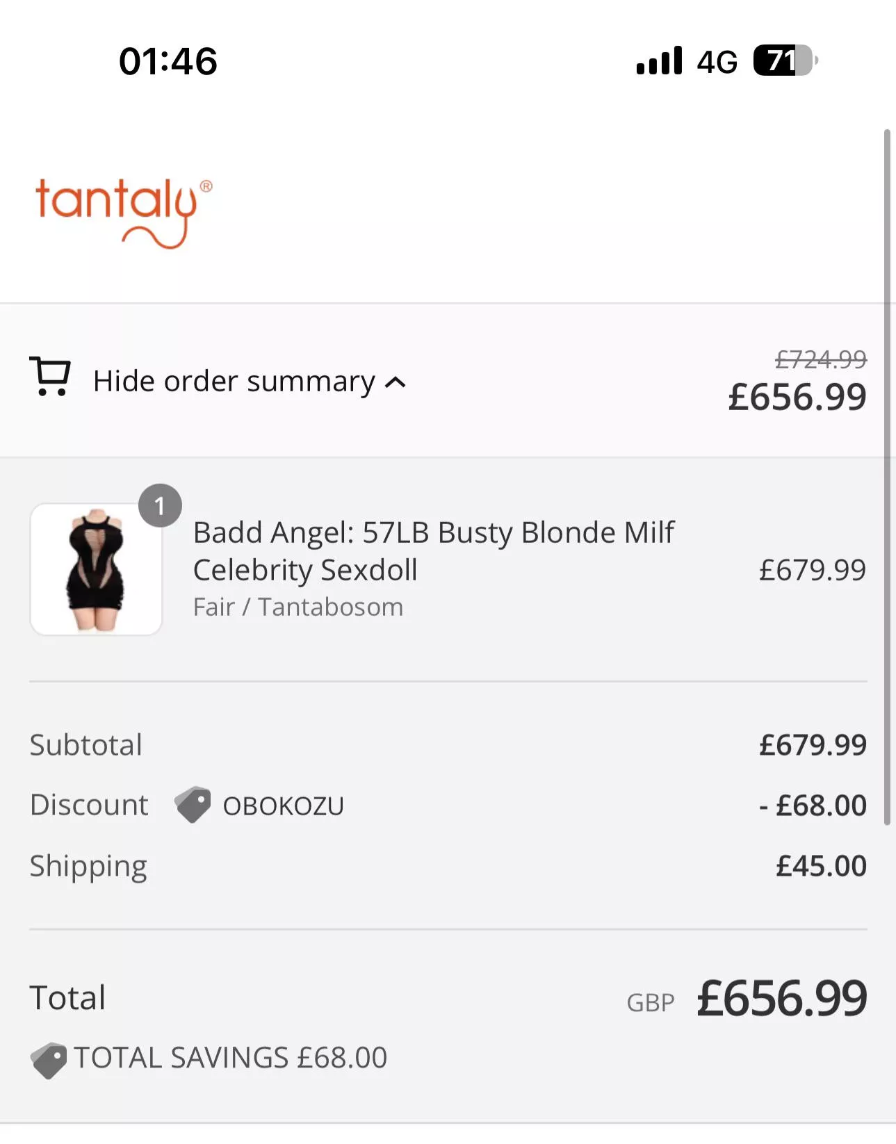 Just pulled the trigger on the Badd Angel tantalum torso I can’t waittt 😩 posted by zeexwifi