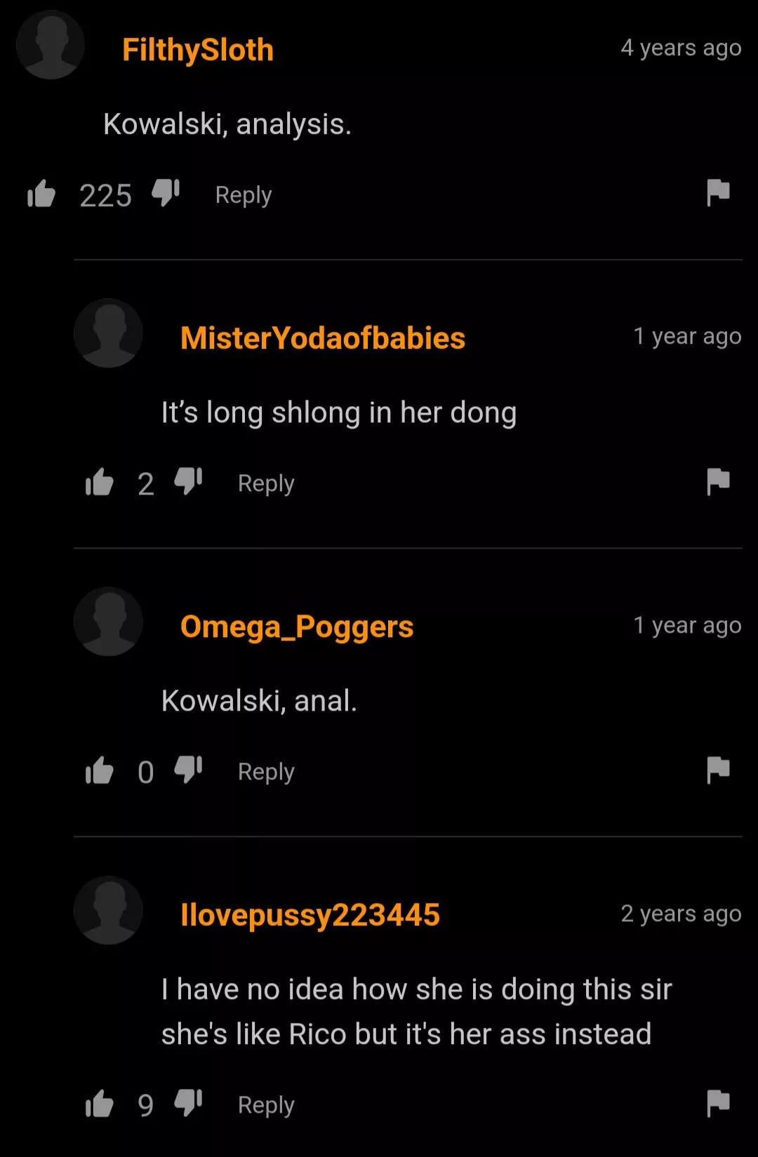 kowalski? posted by MentalllyDamaged
