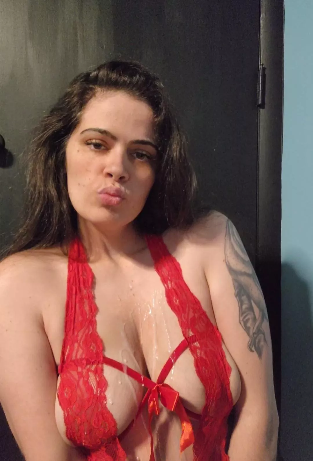 Maybe you can make sure it's deep inside posted by RubyRoxxxy