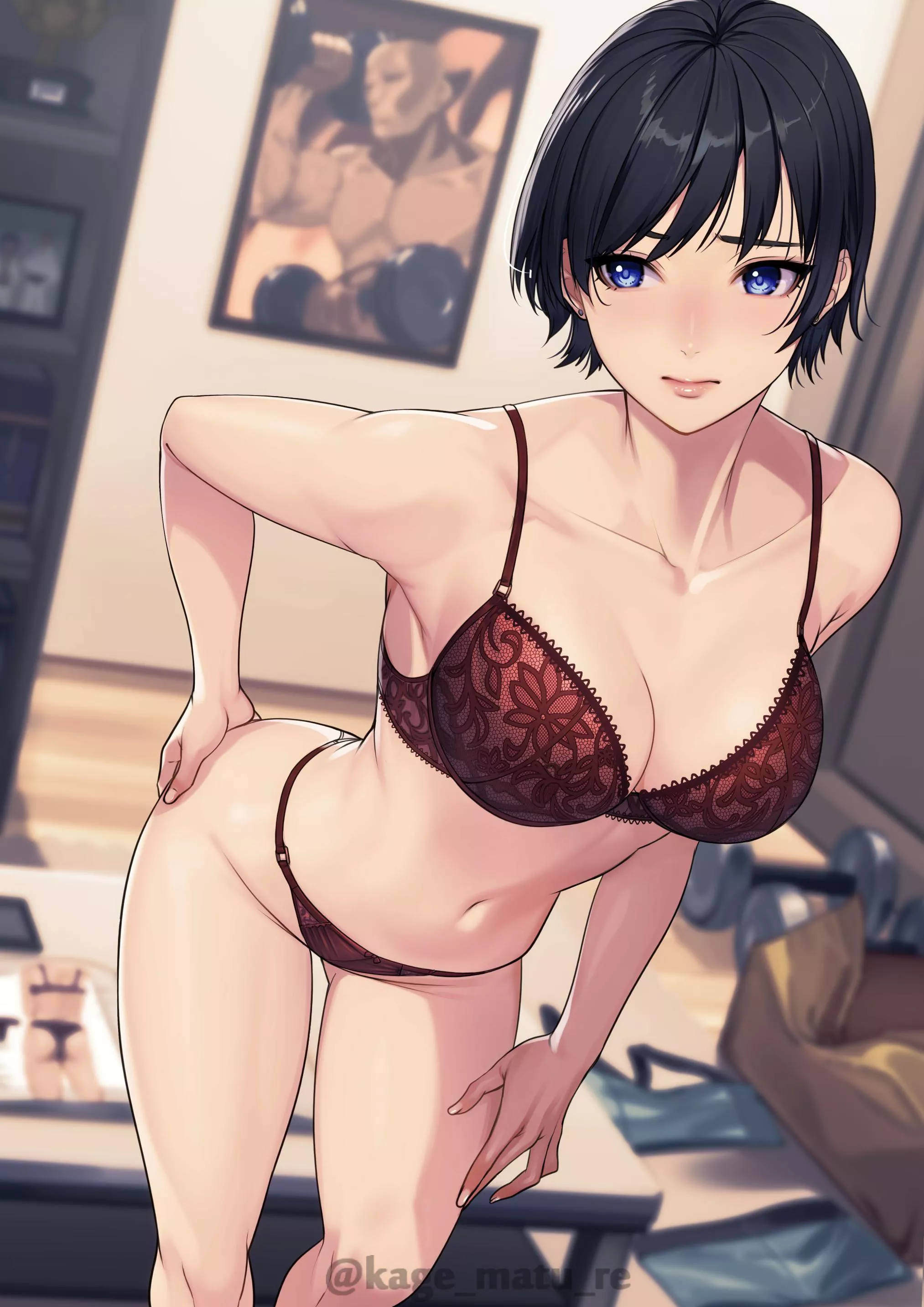 Red lingerie [Artist's Original] posted by xSaviour_N