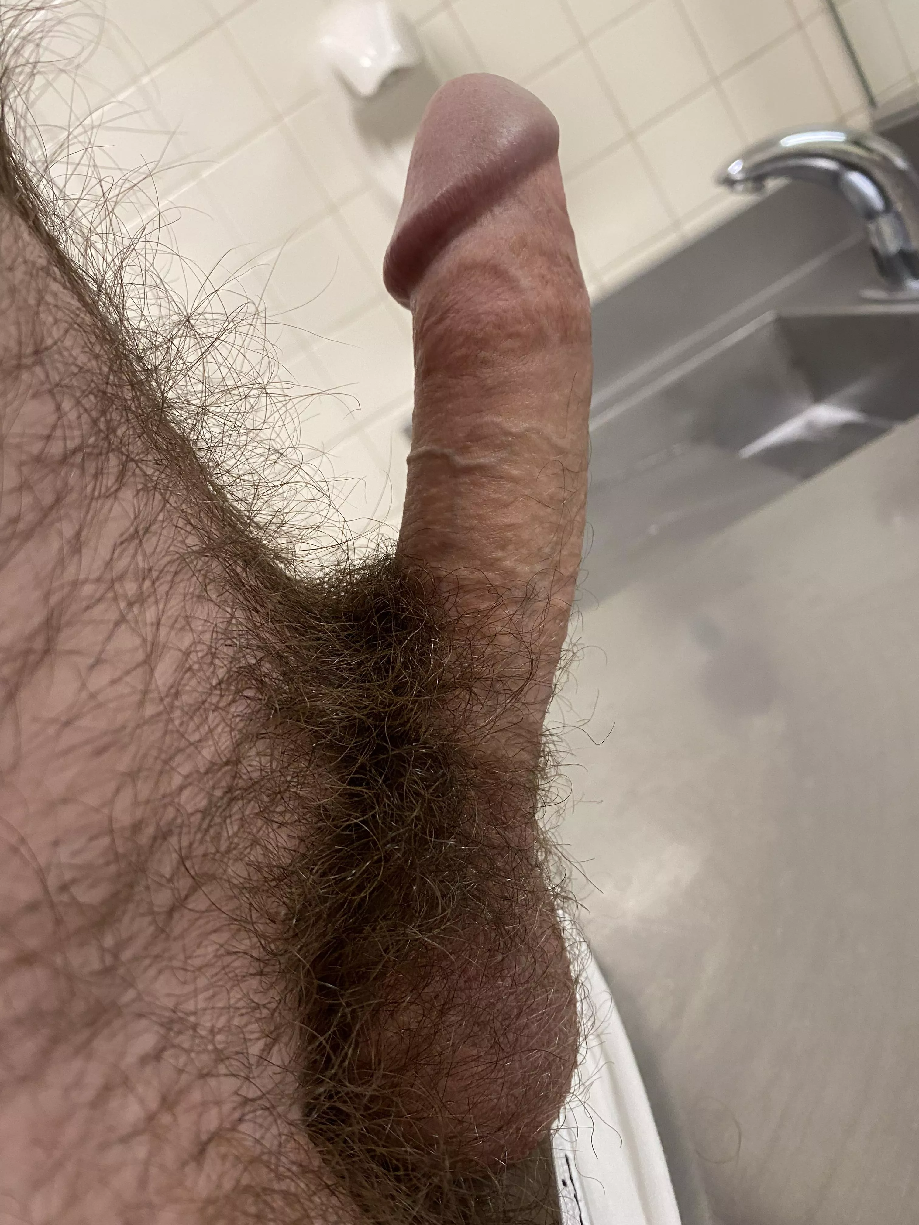 Thoughts on my hairy cock? posted by luhfluke