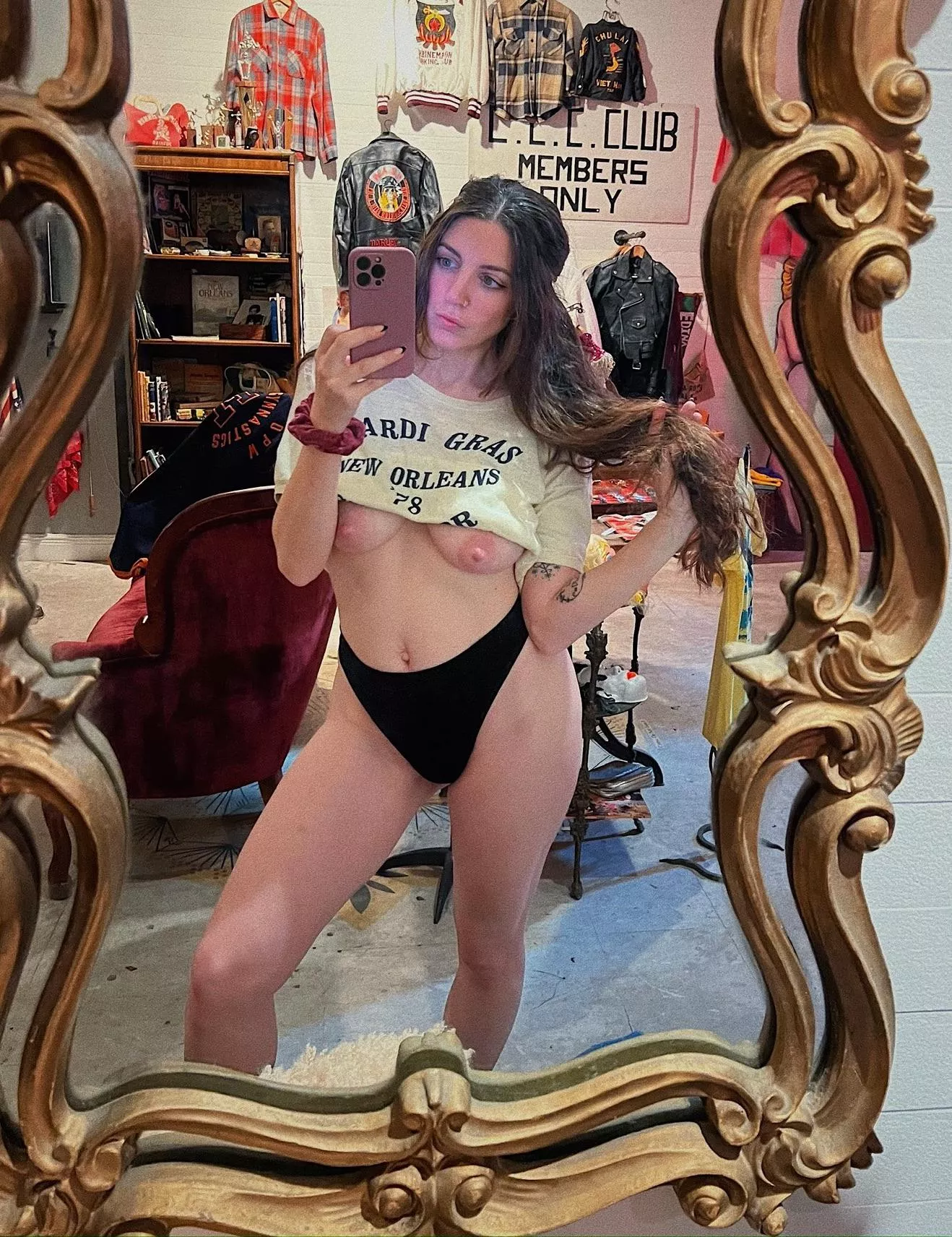 Trying on some new underwear at the store posted by PrettySadieReed