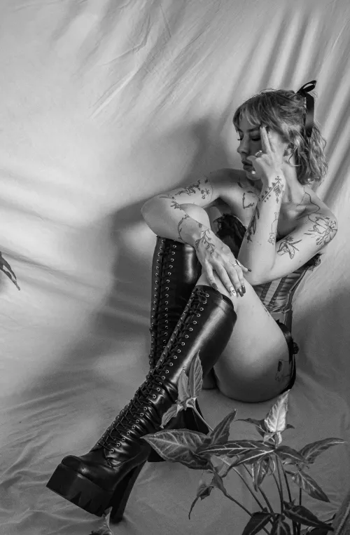 Valentines shoot boots by lotuzzgirl