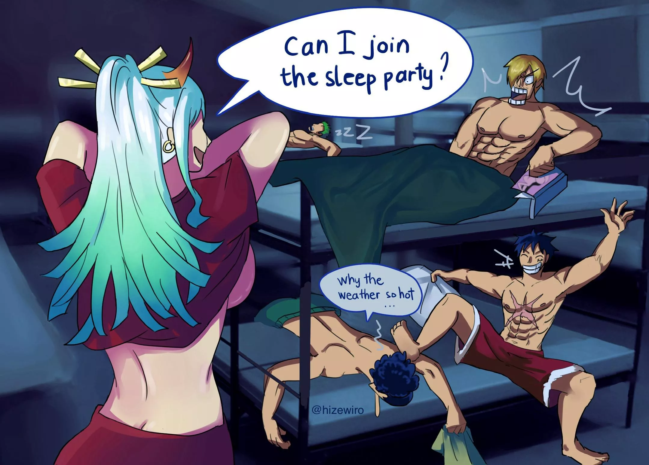 What if Yamato joins the Strawhats? posted by Sanji_Stealth