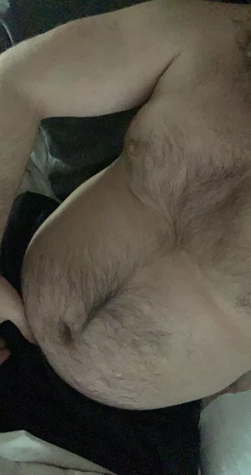 Big ol hairy belly by Tall_Organization845