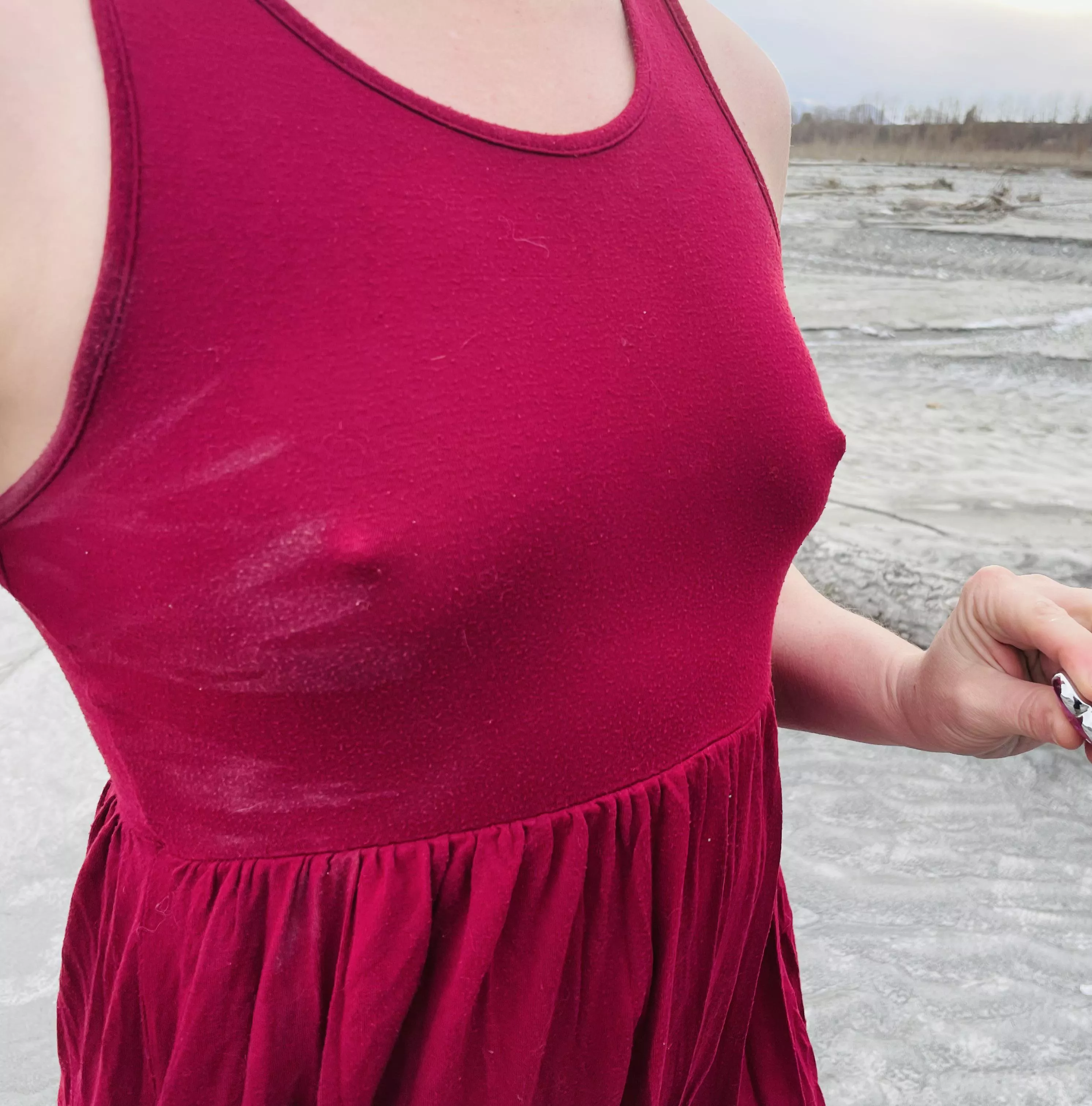 Chilly photo shoot… guess the temp based on my nipples 🤭😏 posted by Curious_Contact2002