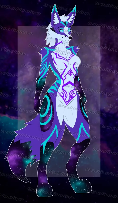 Cosmic fox adopt open! 30$ by BrazilianFlamingo