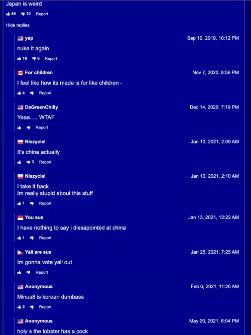 Every single comment on this video is bonkers. by Officer_Chadley