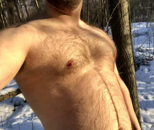 Five degrees in the morning but I got my fur to keep me warm [38] by duckanor